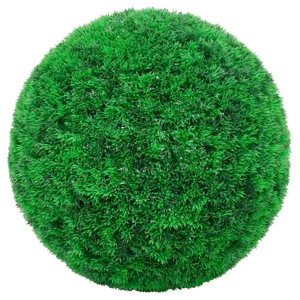 Sfere di Bosso Artificiale con Luci LED 2 pz Verdi 52 cm CFW5493104