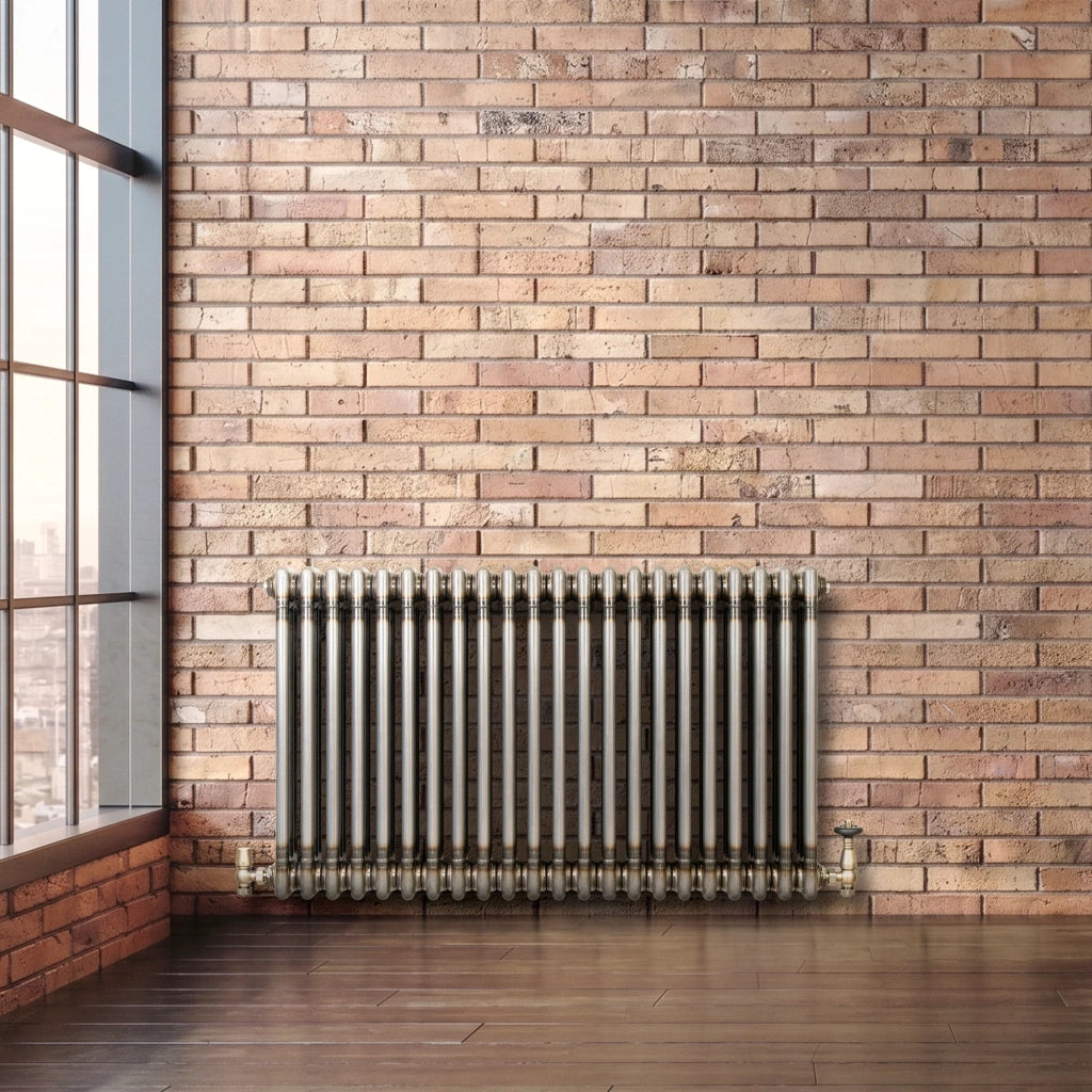 Radiatore 3 Colonne Orizzontale Metallo Grezzo 600 x 1010 mm TRV