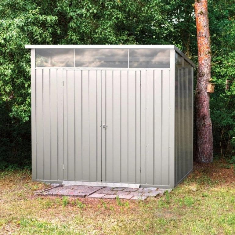 Casetta in Metallo Palladium Duramax 8'x6' a due porte 209x249x231 cm colore grigio
