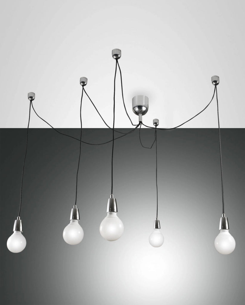 BLOG  SOSPENSIONE CROMO 5 LUCI 3473-48-138