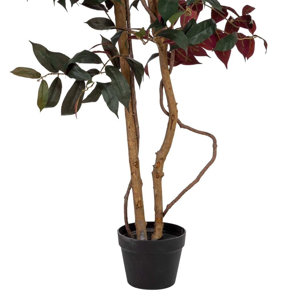 Albero decorativo artificiale con 500 foglie verde, 70x70x160 cm