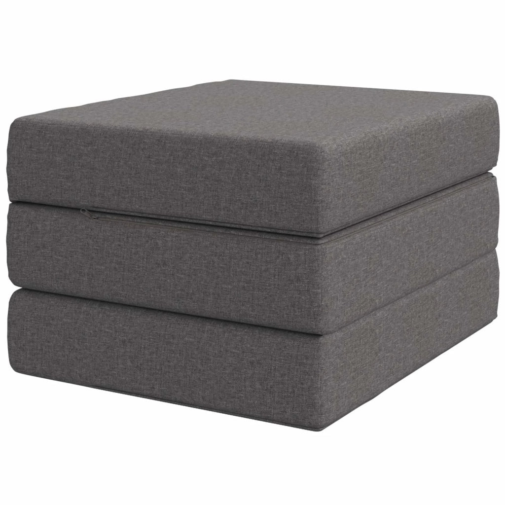 Divano Letto Pieghevole 90 x 63 x 45 cm Grigio Chiaro 900148