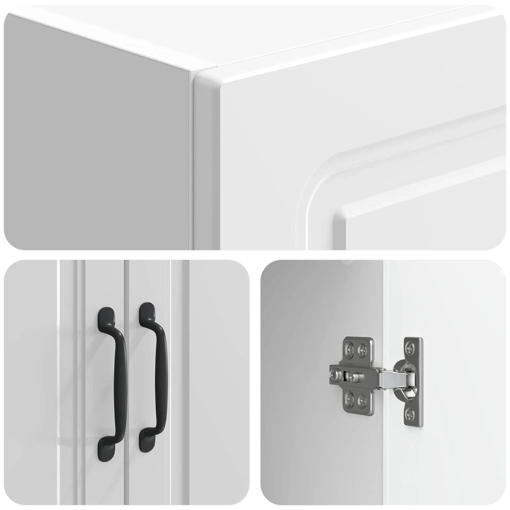 Set di armadi 2 pcs Bianco Lucido 33 x 34,5 x 87 cm 3416974