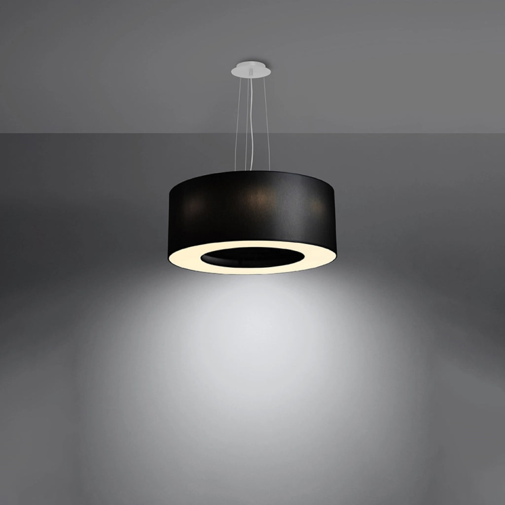 Lampada a sospensione tonda nera Ø50 5xE27 JOVIAN Pure Lume
