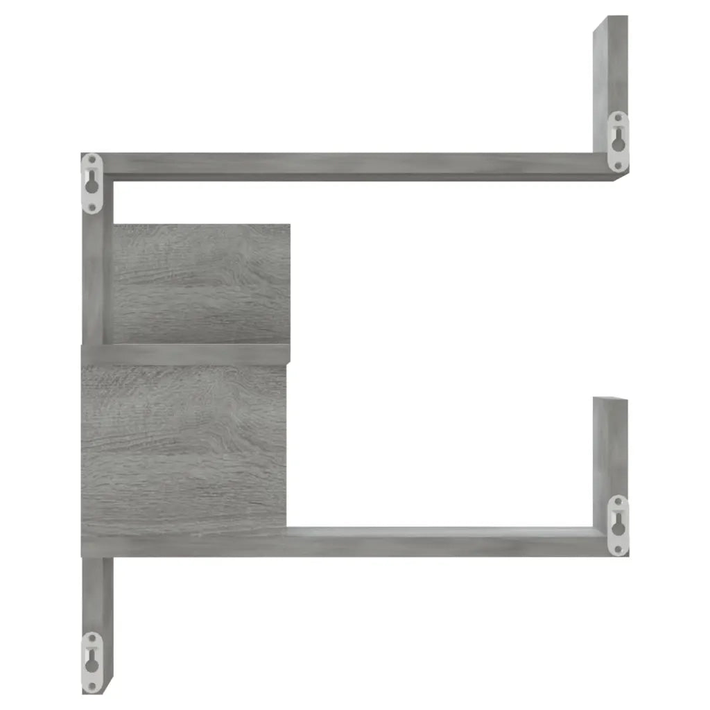 Scaffale Parete | Ripiano a parete | Mensola a parete Angolo Grigio Sonoma 40x40x50cm Multistrato