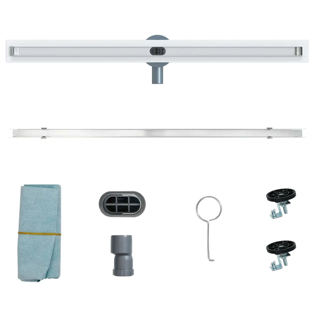 Scolascale per doccia a 360¡ã con modello slim Argento 90 cm CFW3847253
