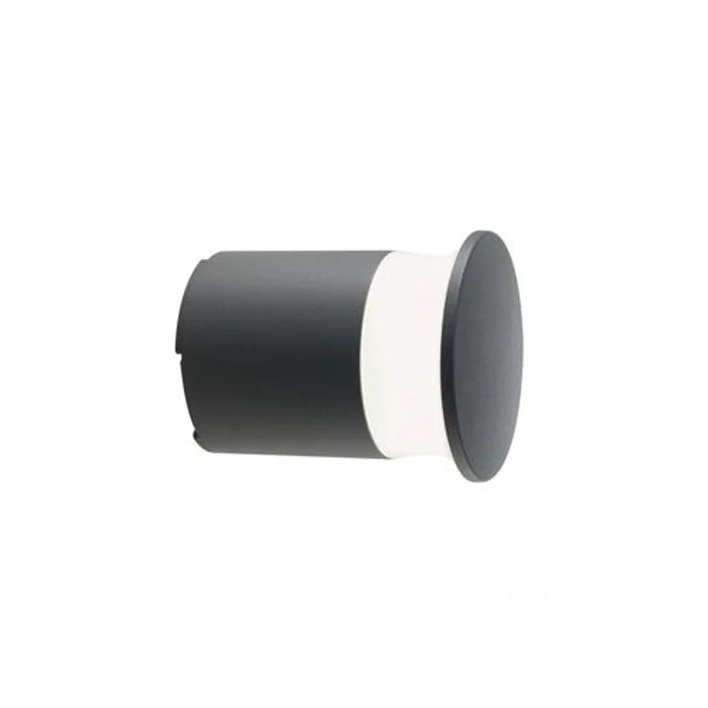 Applique Contemporanea Kep Alluminio Antracite 1 Luce Led 9W 3000K