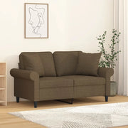 Cuscini Decorativi 2 pz Marrone 40x40 cm in Tessuto 349474