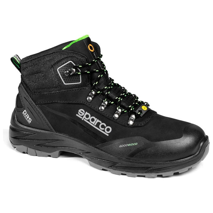 Sparco BTB001 Goodwood Dell Scarpe Antinfortunistiche S7S ESD SR FO HRO CI HI SC Puntale Fibra Vetro Impermeabile DRS colore Nero