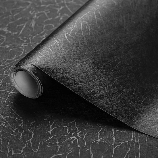 Folie decorativa autofissa nera 60 cm x 1000 cm