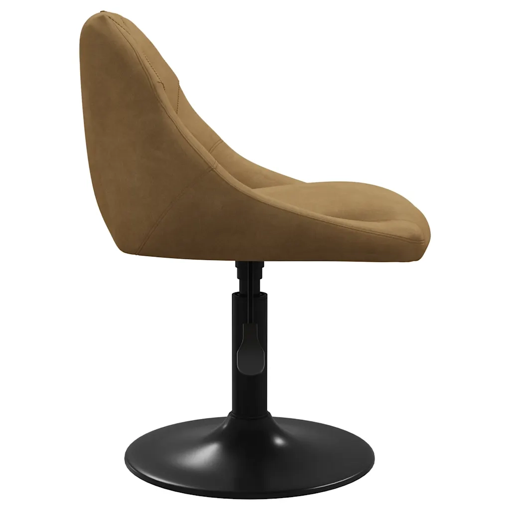 Sgabello da Bar Marrone in Velluto 335314