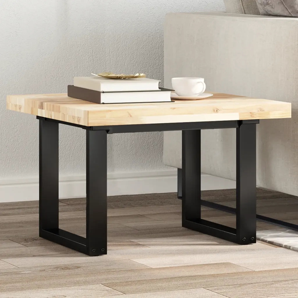 Piano Tavolo | Superficie Tavolo | Piano Scrivania Quadrato 60x60x4 cm in Legno Massello di Acacia
