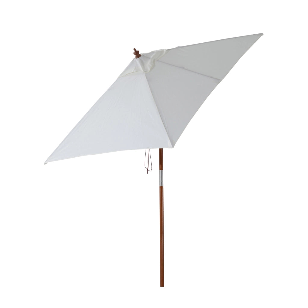 Ombrellone da Giardino Retrattile ¨C zephmum ¨C Rettangolare 200x150x235 cm Crema