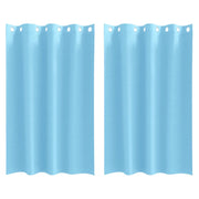 Tende Oscuranti | Tende Blackout con Anelli 2 pz Blu Chiaro 175 x 140 cm