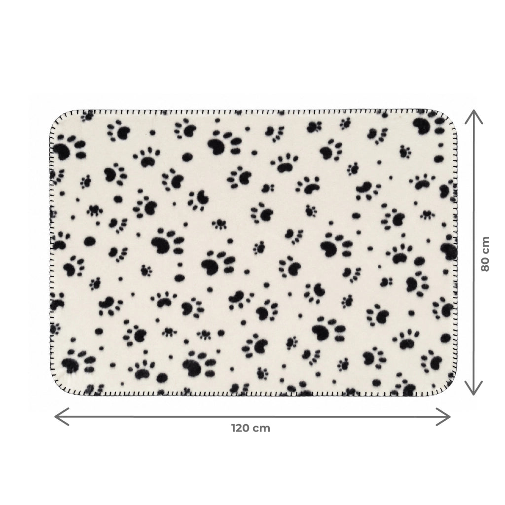 Set 6 Coperte per Cani e Gatti in Morbido Pile, Coperta Animali Lavabile e Riutilizzabile, Tappetino Proteggi Divano e Cuccia, 2 Misure 55x78 cm o 80x120 cm, 2 Colori Beige o Panna Panna - 80x120 cm