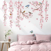 Sticker Mura per Parete - Fiori Sospesi - Adatto per Camera da Letto e Salotto