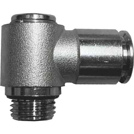 RACCORDO GIREVOLE A 'L' 1/4x10 mm - 10 pezzi- SPIRALFLEX