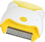Foglie e zecche elettriche per cani e gatti - Adatta per pelo lungo e corto - Spazzola elettrica senza veleni con denti metallici