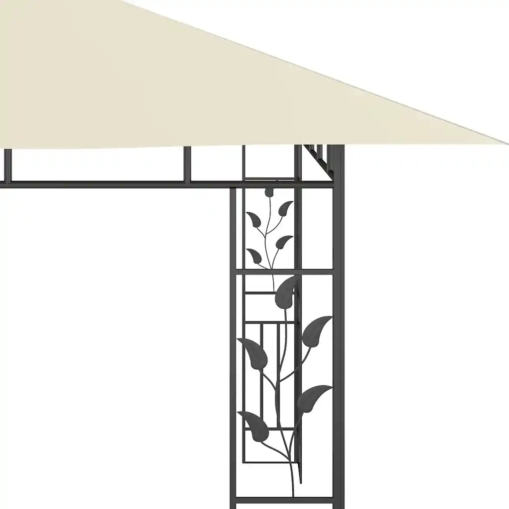 Gazebo con Zanzariera 4x3x2,73 m Crema 180 g/m² 47970