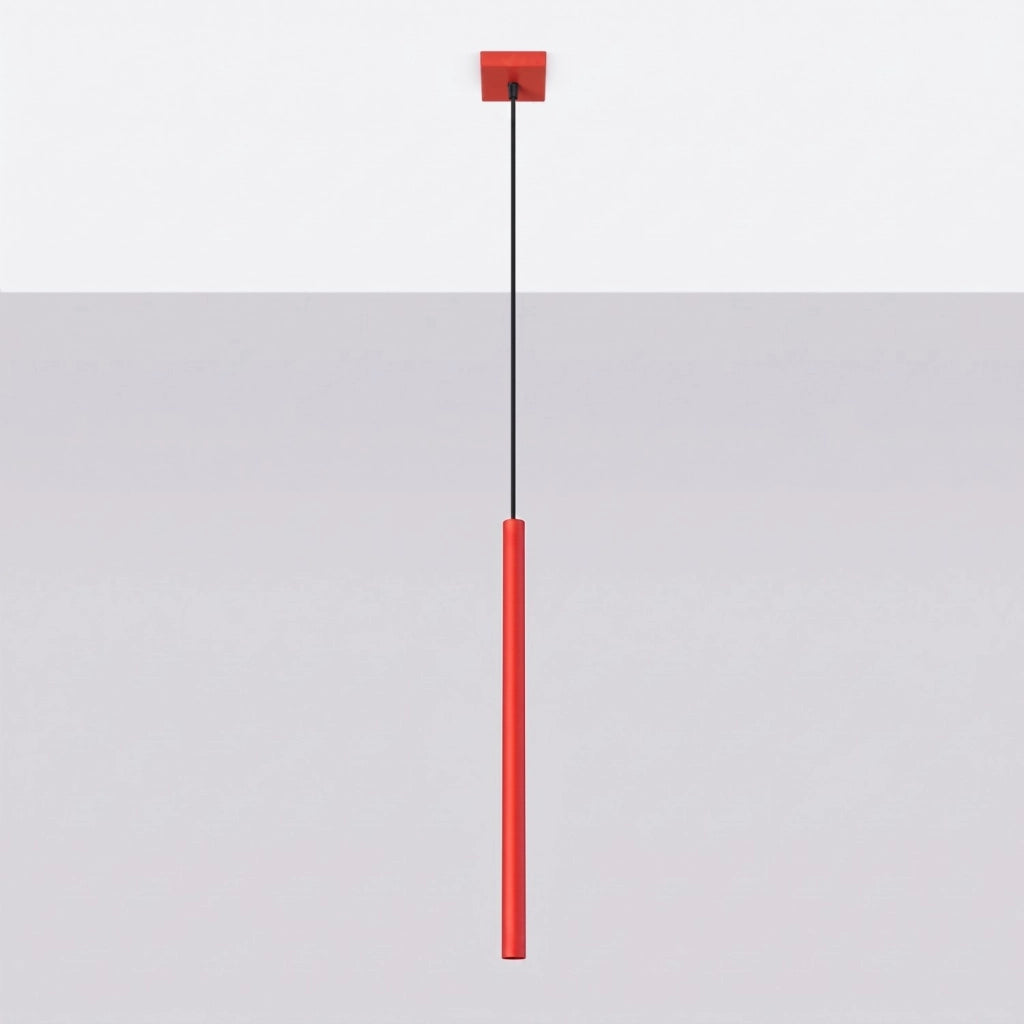 Lampada a sospensione PASTELO 1 rosso