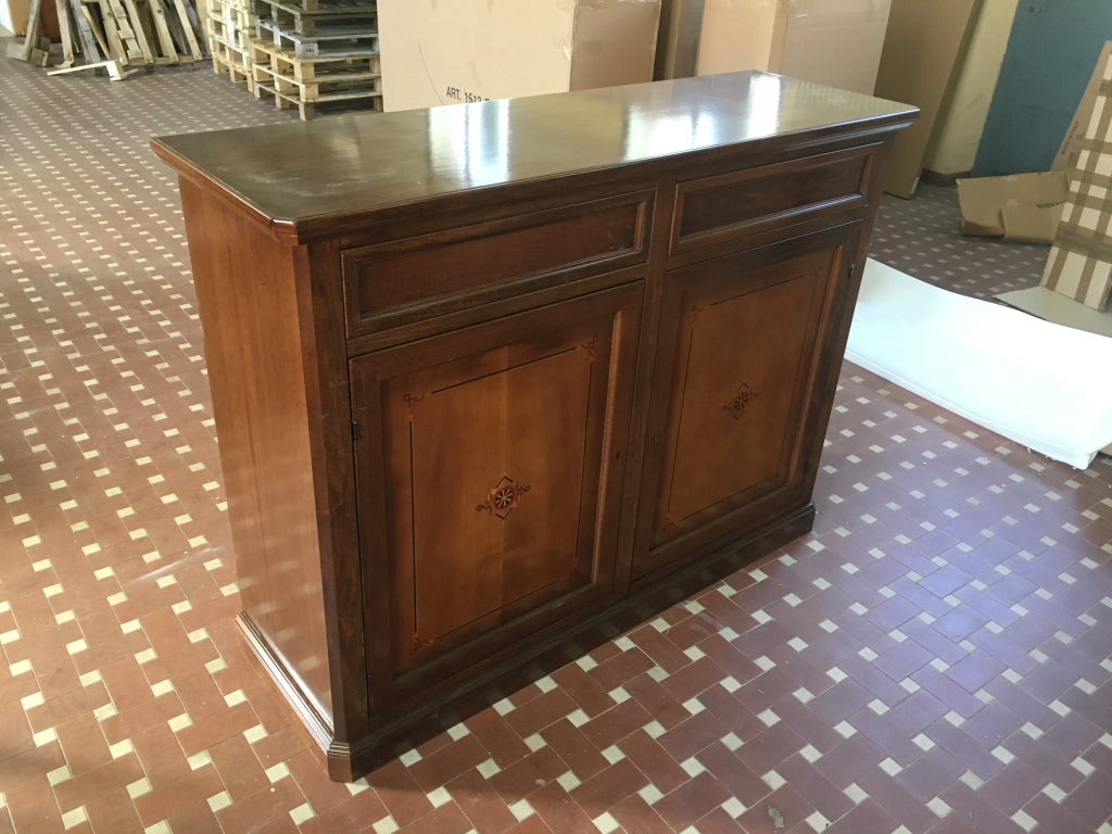 Madia credenza 2 porte arte povera legno bassano 150x49x113 - Mobili 2G