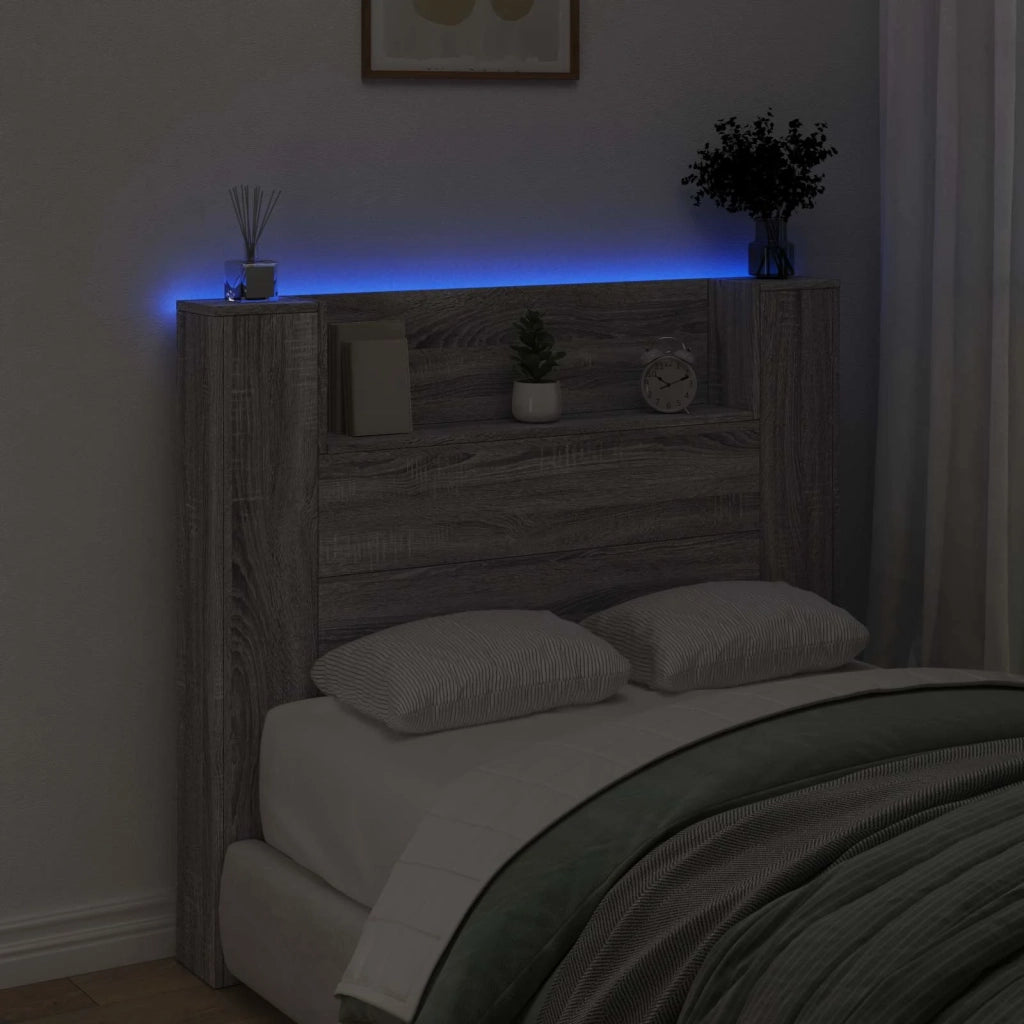 Testiera Letto Sonoma grigio Legno ingegnerizzato