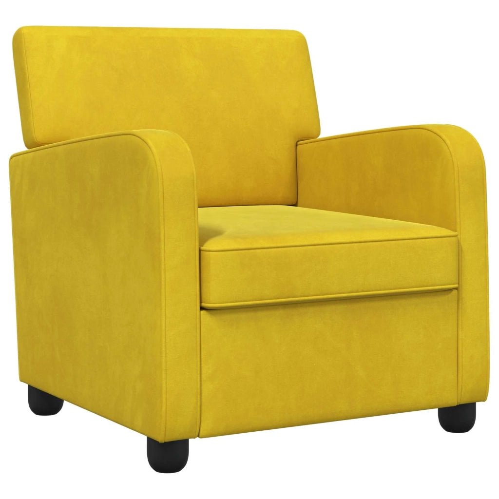 Poltrona Giallo Velluto 42043419