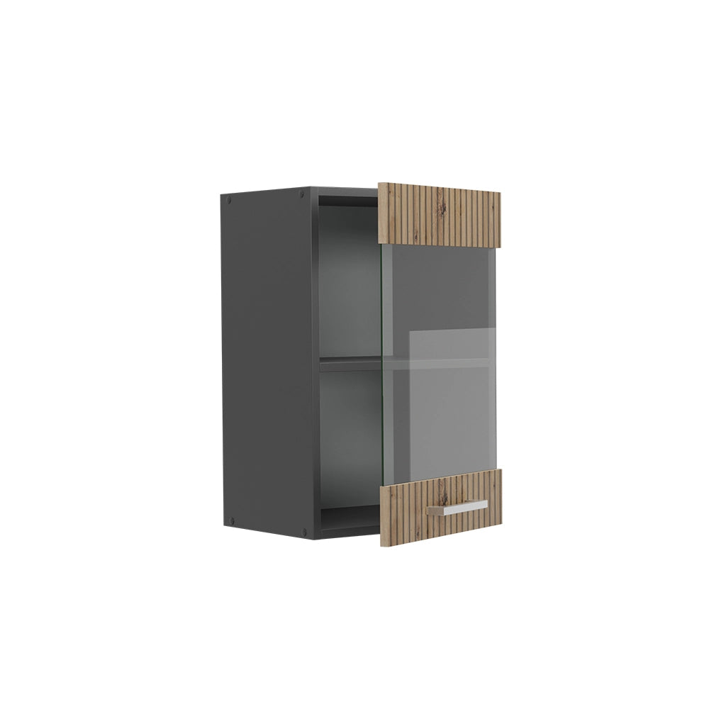 Vicco Mobile da cucina in vetro Rovere artigianale 40 cm