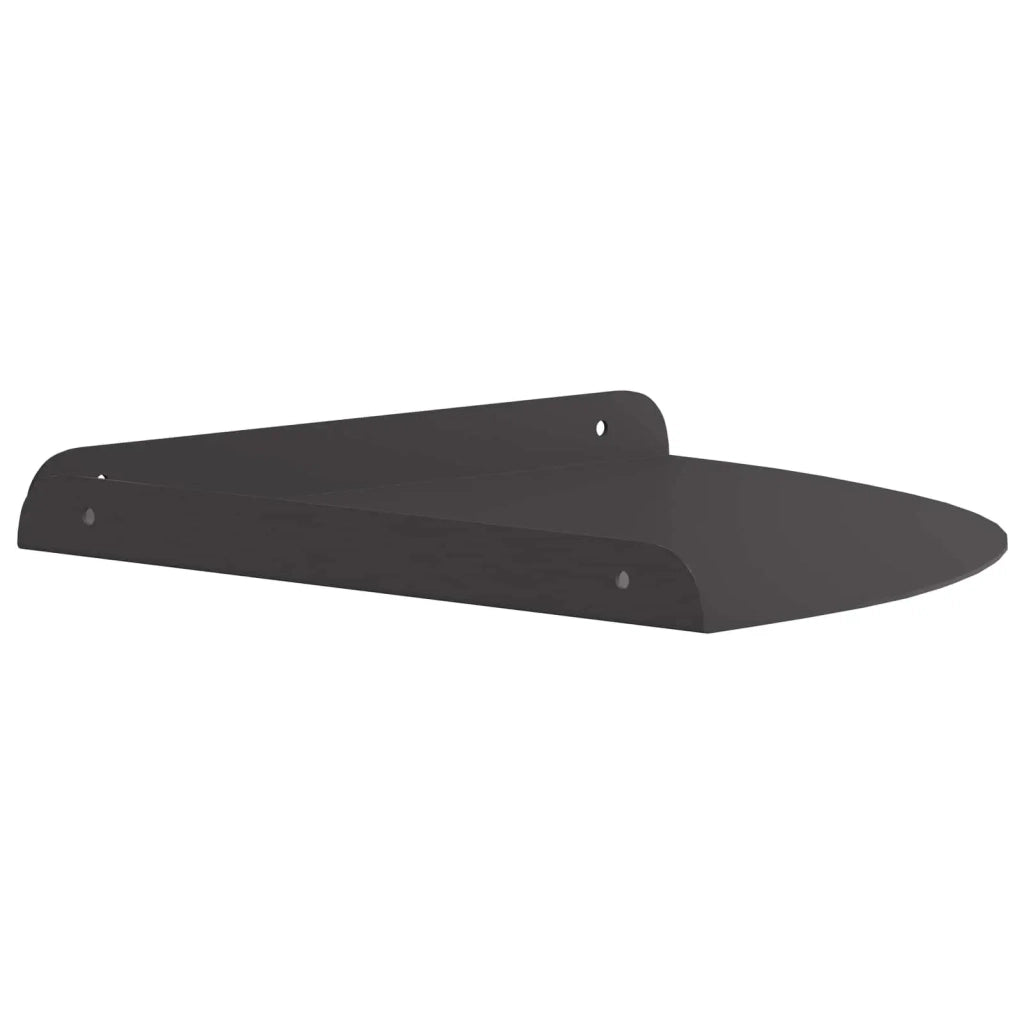 Mensola sospesa con lo scaffale 4 pcs Nero 30 x 30 x 2 cm