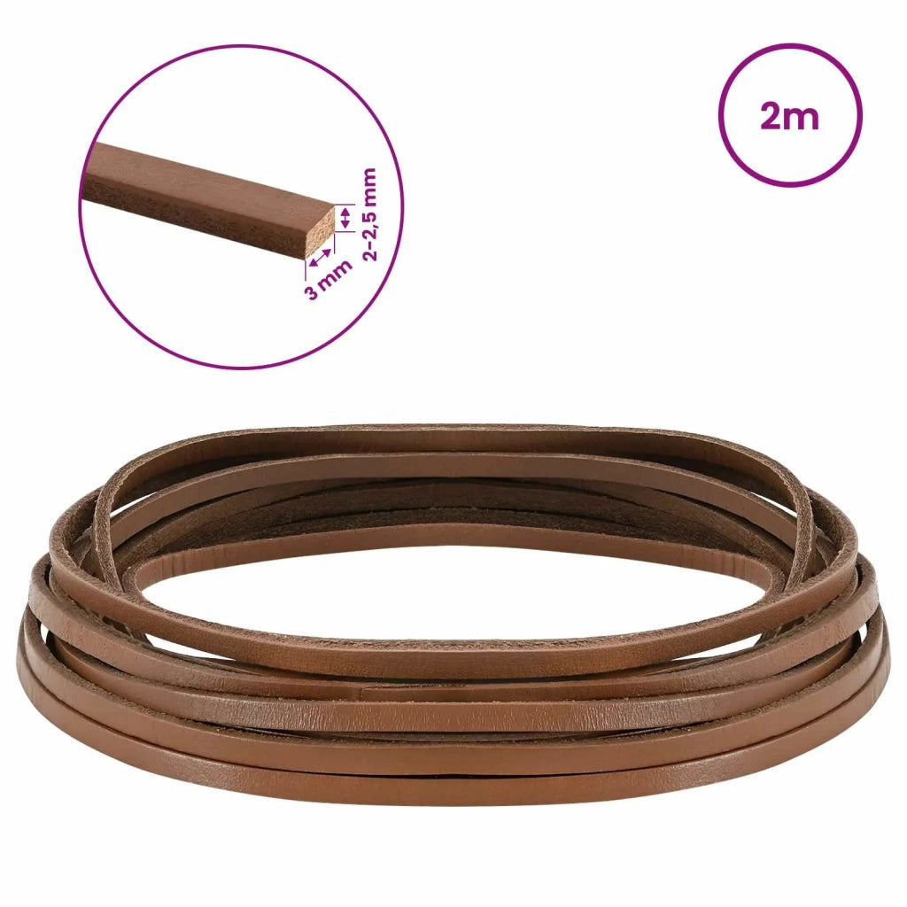 Cinturino in pelle Marrone 200 x 0,3 cm Pelle 42034199