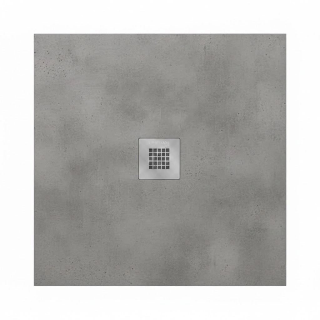 PIATTO DOCCIA MOD. ESTASI QUADRATO- Cemento - cm 80 x 80- LINPH- pezzi 1