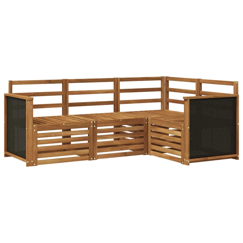 Set di divani da esterno 4 pz Poliestere 3384280
