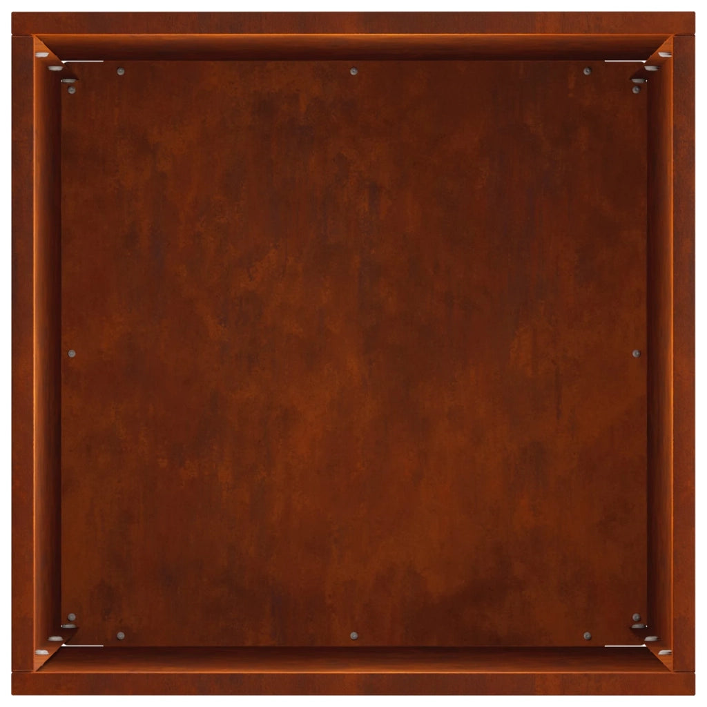 Vaso da giardino Ruggine 30 x 30 x 50 cm Acciaio Corten 8005356