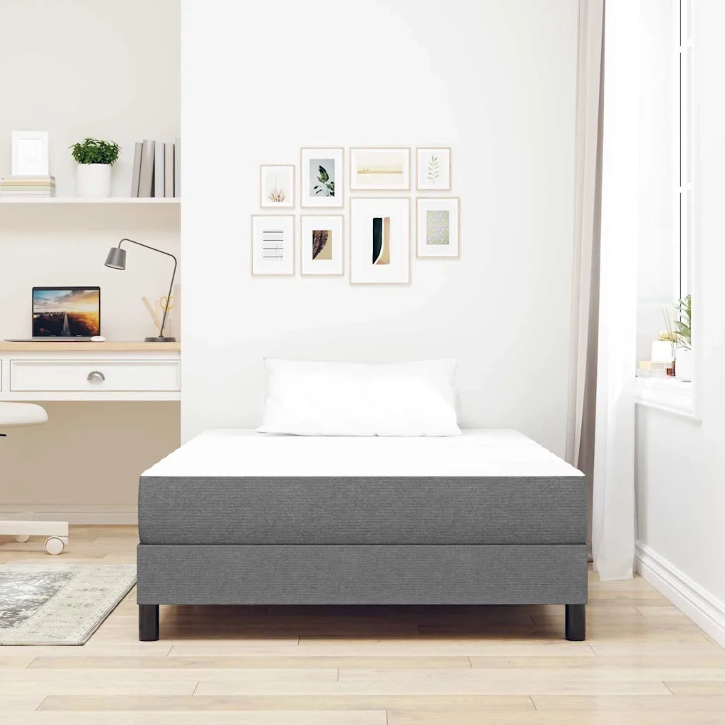 Materasso da Letto Grigio chiaro 120 x 200 cm Tessuto 42008281