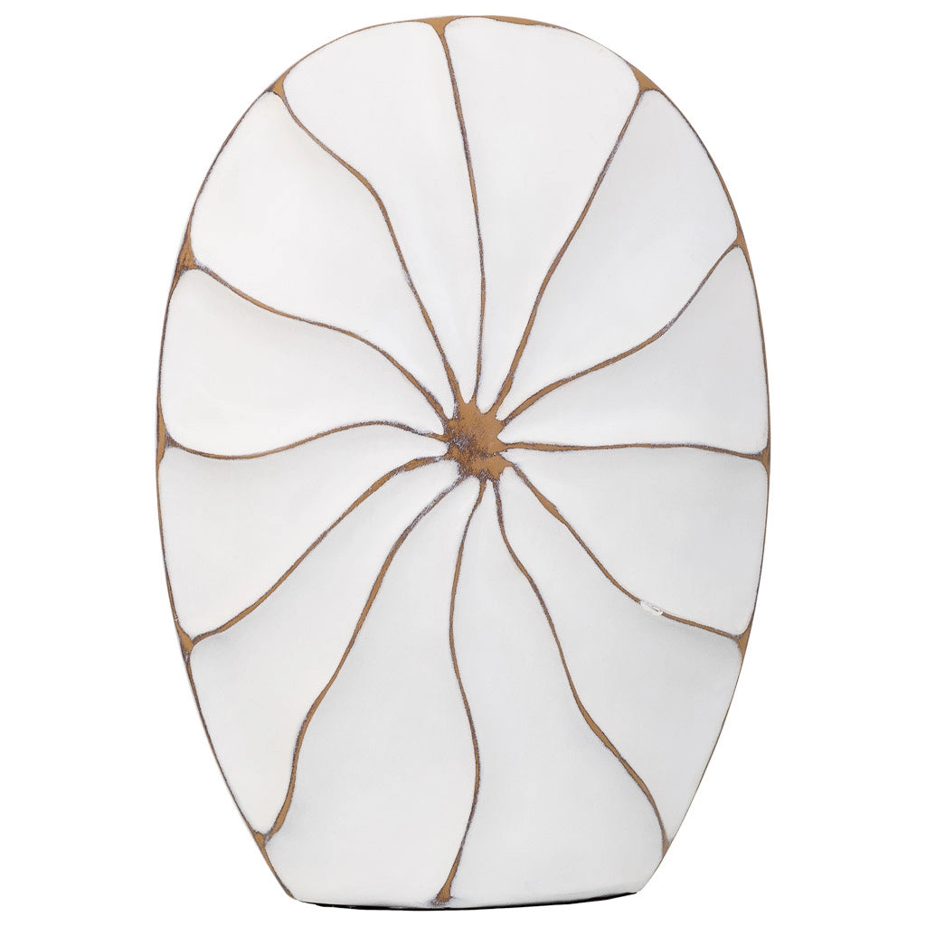 Vaso in poliresina bianca 27x8x39,5h
