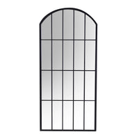 Specchio in metallo nero cm 64x2xh139