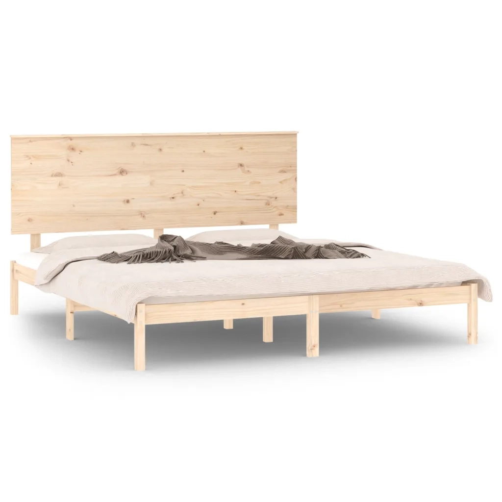 Giroletto-Struttura Letto in Legno Massello 150x200 cm King Size 694550