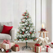 Albero di Natale artificiale Verde e bianco 150 cm 3395175