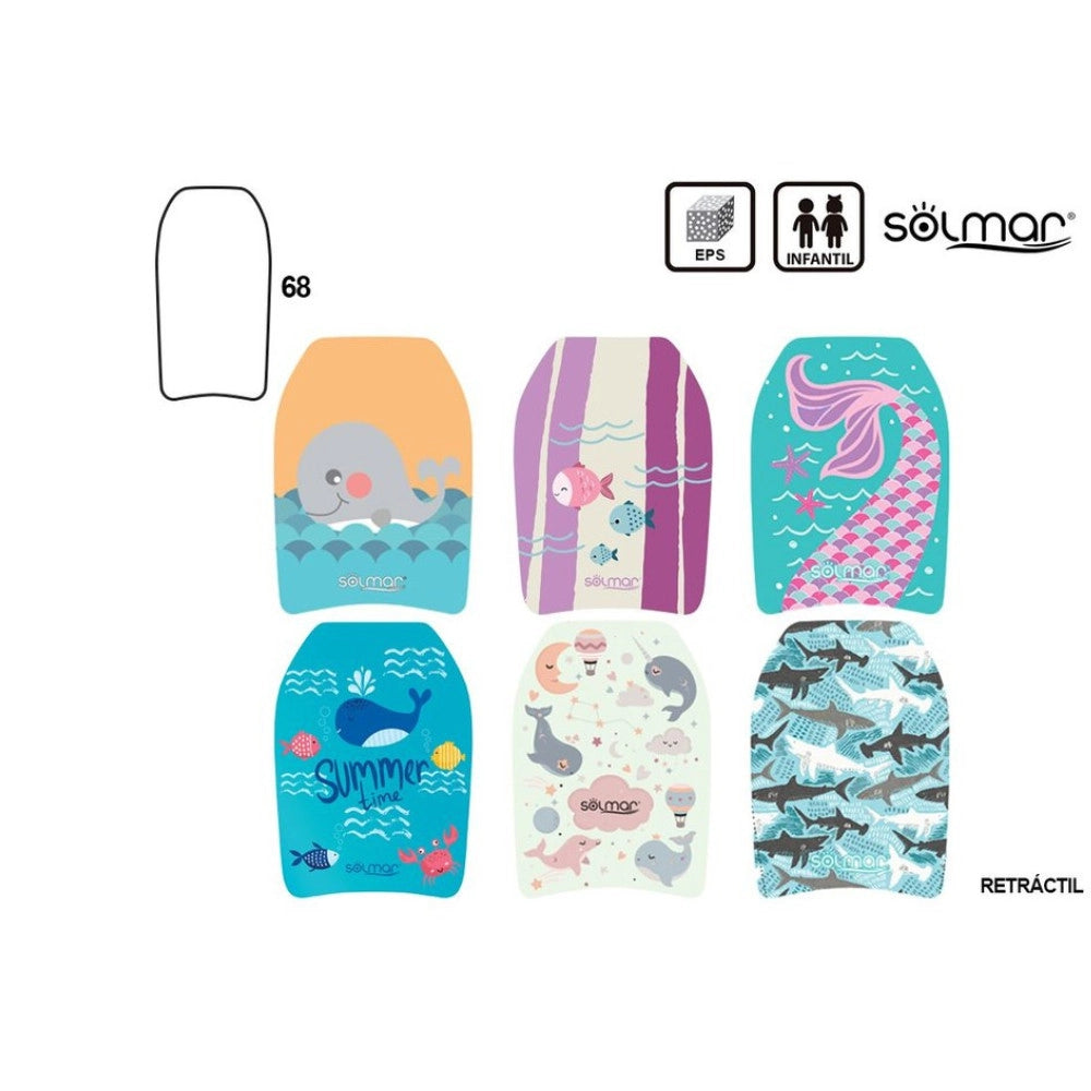 Trade Shop - Tavoletta Nuoto Bambino Grande 68 Cm Galleggiante Piscina Eps Fantasia -