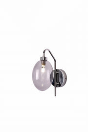 Applique Candellux Lukka cromata vetro trasparente G9 10W