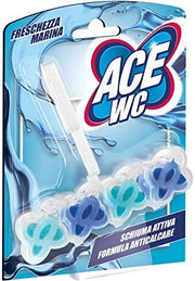 ACE TAVOLETTA PER WC CON CANDEGGINA E SCHIUMA ATTIVA FRESCHEZZA MARINA