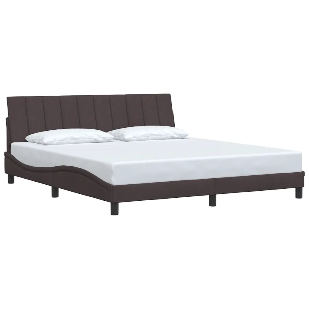 Giroletto senza Materasso Hanko Marrone Scuro 180x200 cm Tessuto 3310408