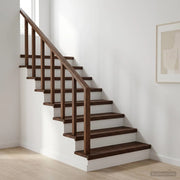 Tappeti per scale 16 pz 80 x 25 x 2 cm Marrone Scuro 3446449
