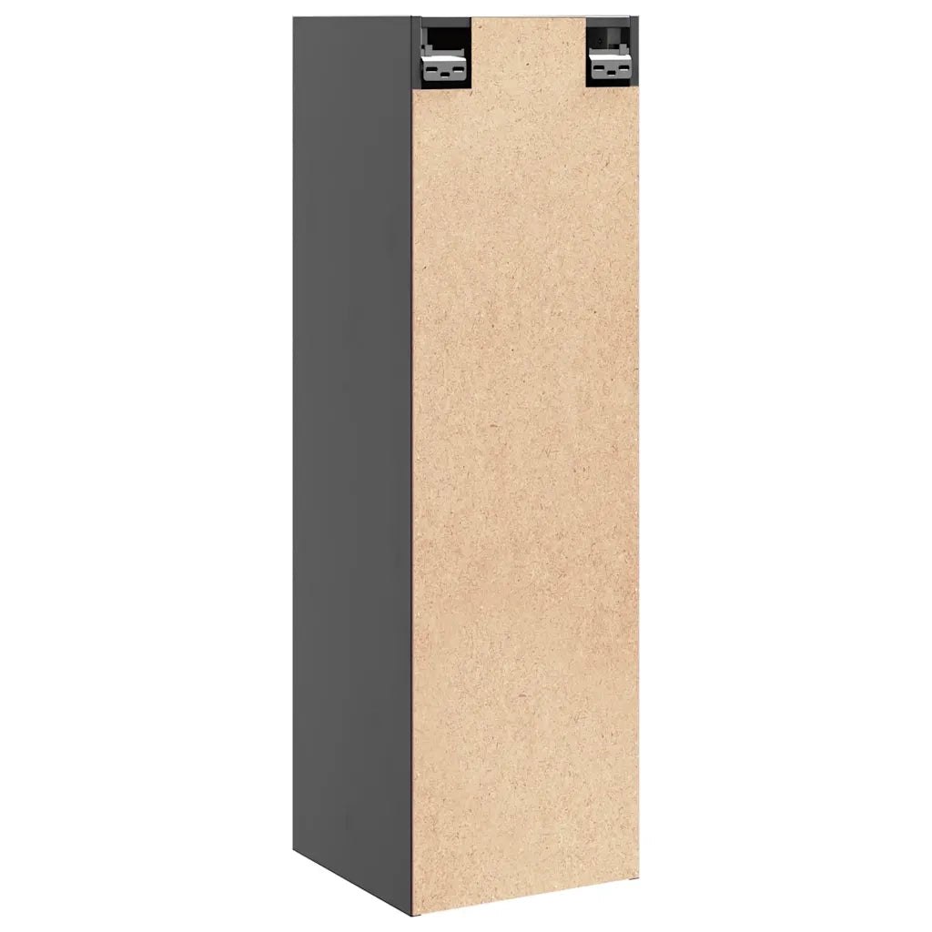 Pensili Grigi 2 pz 30x30x100 cm in Legno Massello di Pino cod mxl 33387