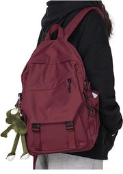 Zaino Casual per Uscita Scuola per Ragazzi e Ragazze Leggero Grande Capacità Impermeabile Borsa da Viaggio per Sport e Scuola Secondaria Borsa da Laptop 14 Pollici per Donne in Color Panna