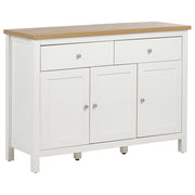 Credenza minimalista con 2 cassetti 3 ante in legno naturale e bianco Soggiorno camera da letto