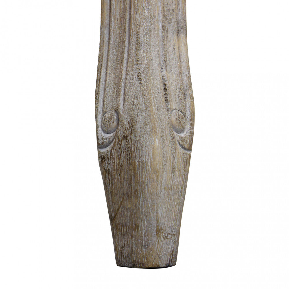 Panca Misty in Ecopelle Vintage Grigio 110x36x47 h cm in Legno Tortora