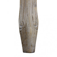 Panca Misty in Ecopelle Vintage Grigio 110x36x47 h cm in Legno Tortora