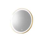 KRIZIA A/P - Applique Led 25W Dimmerabile con Specchio, Touch CCT 3000K-4000K, Antiappannamento, Finitura Oro Spazzolato - Gealuce