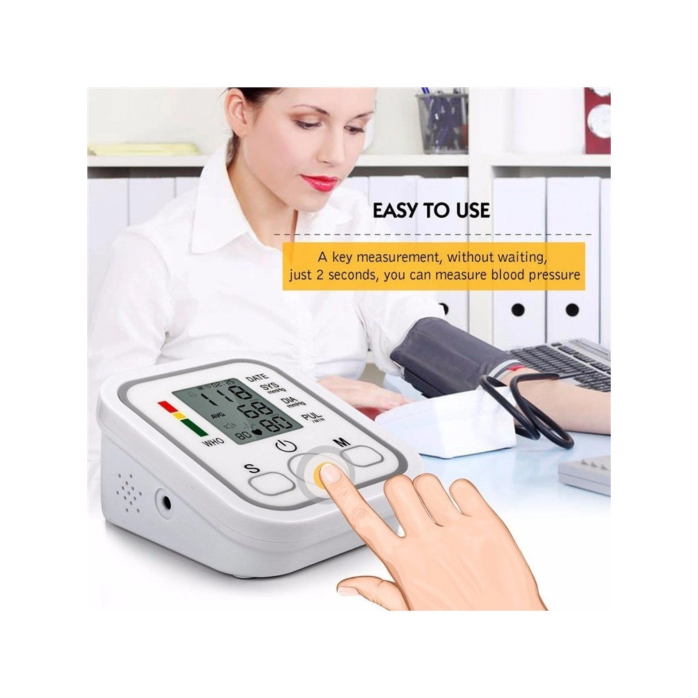 Trade Shop - Misuratore Di Pressione Da Braccio Automatico Sfigmomanometro Aritmia -
